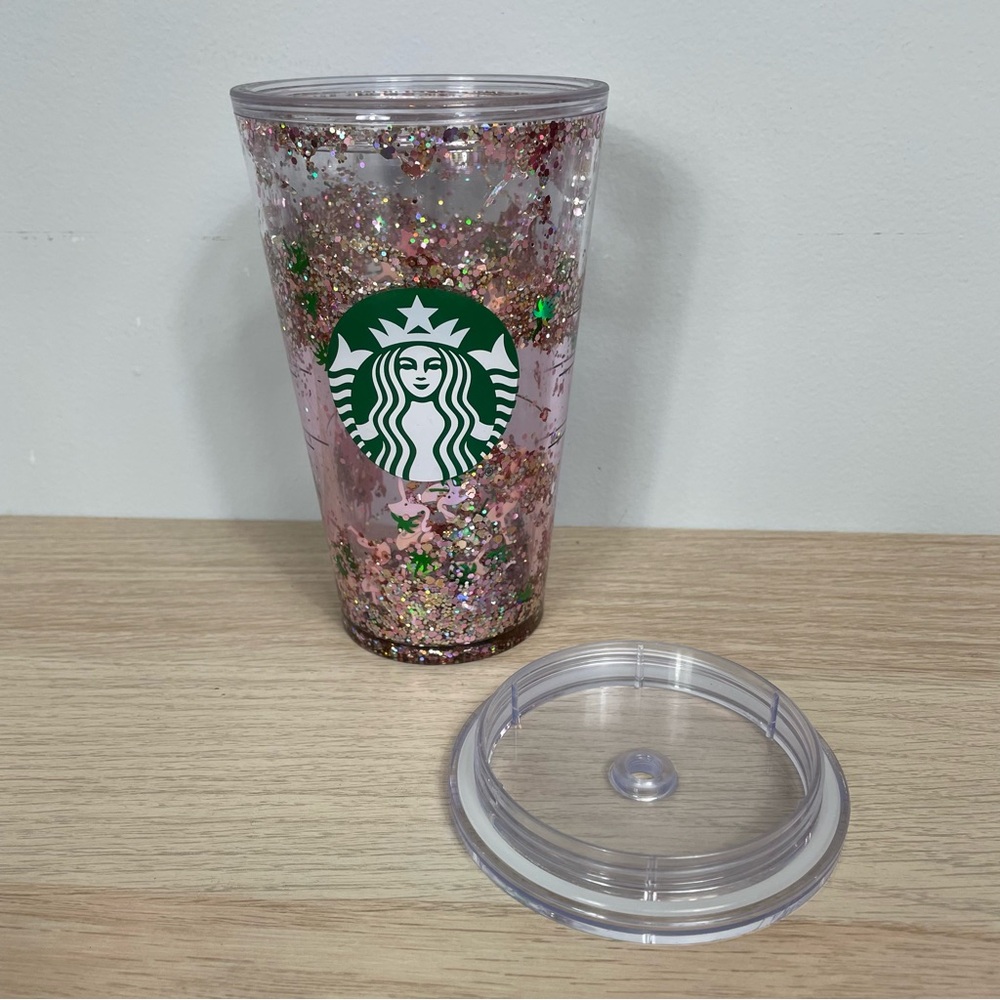 Starbucks Pink Glitter Tumbler with Lid